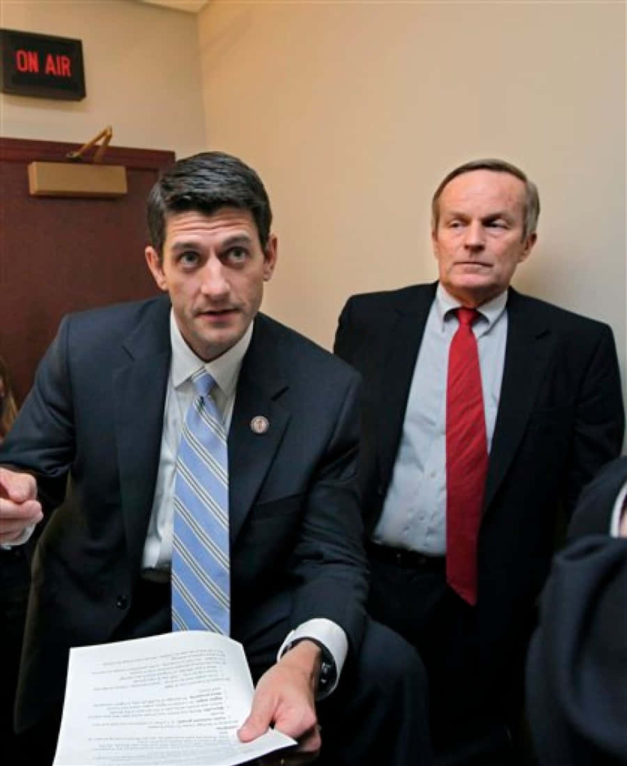 Todd Akin And Paul Ryan Standing Together Background