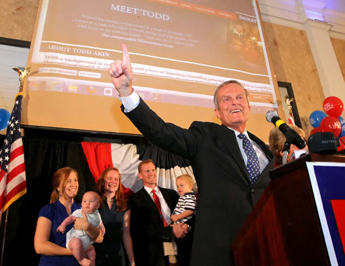Todd Akin Campaign Event Background
