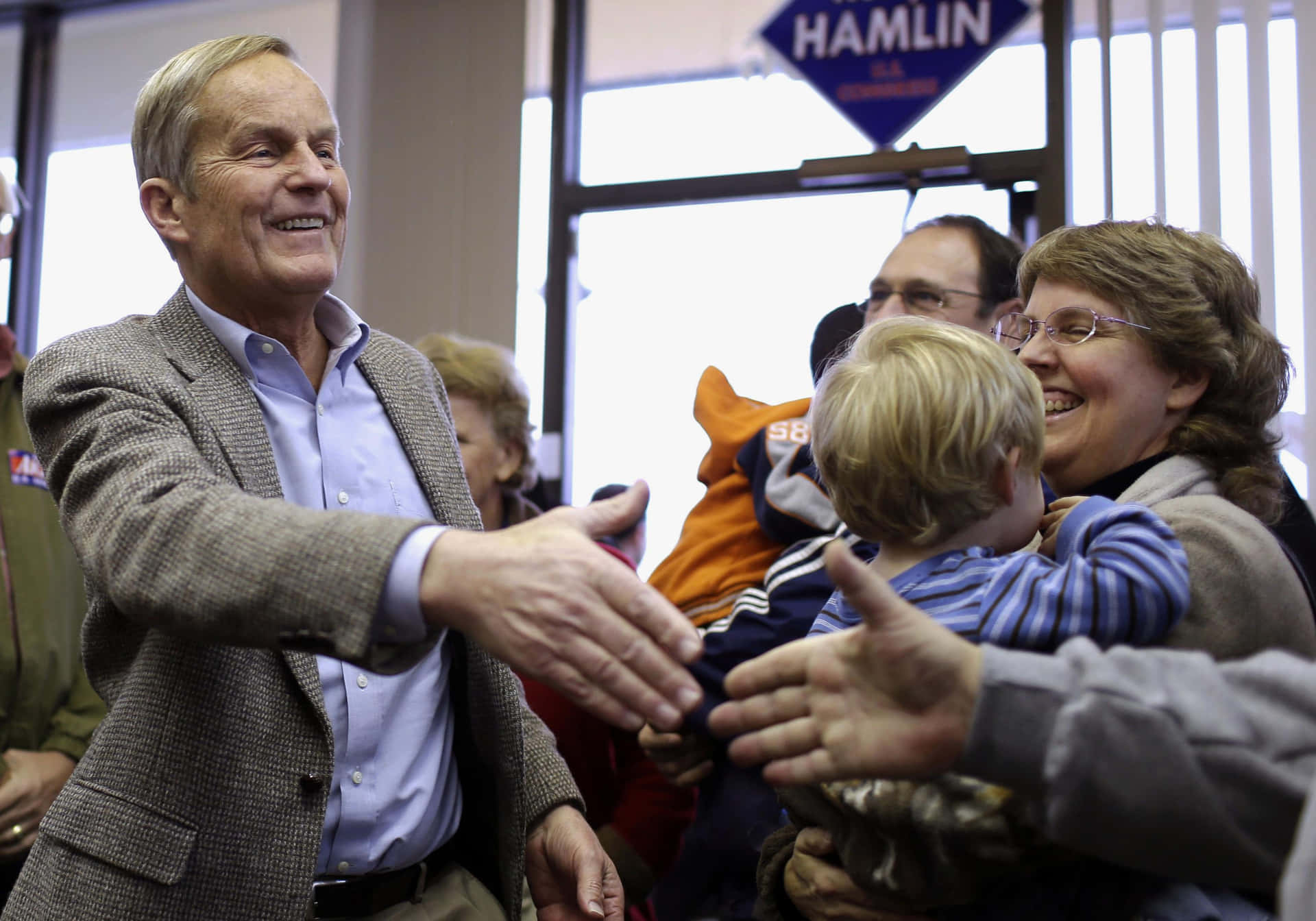 Todd Akin Engaging In A Handshake Background