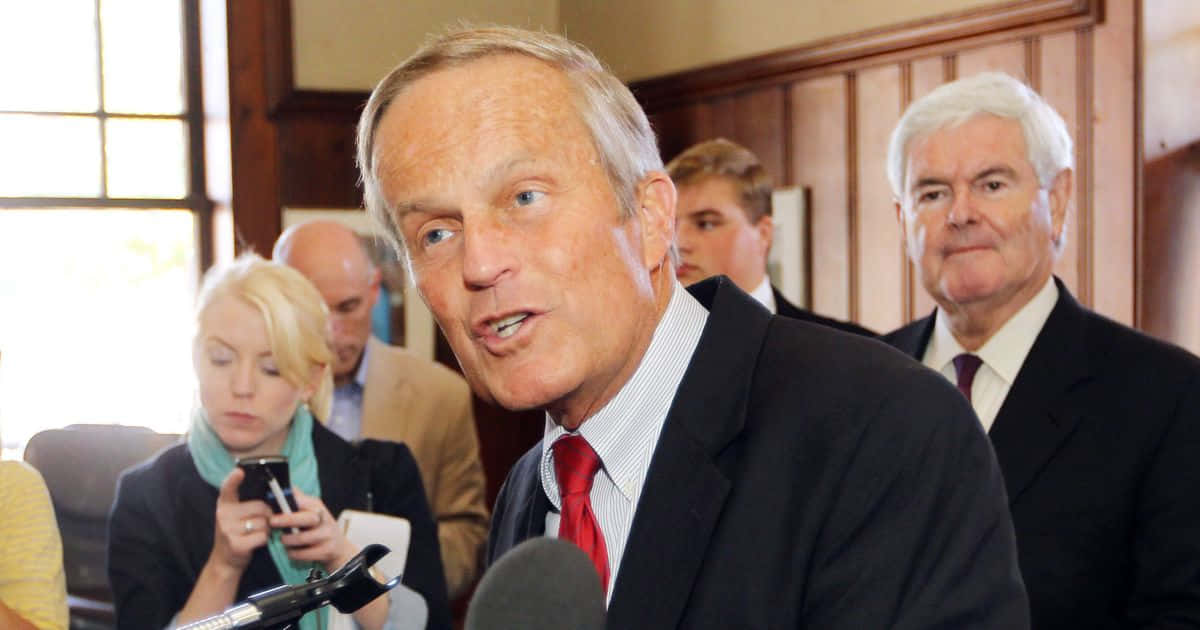 Todd Akin Widescreen Being Interviewed Background