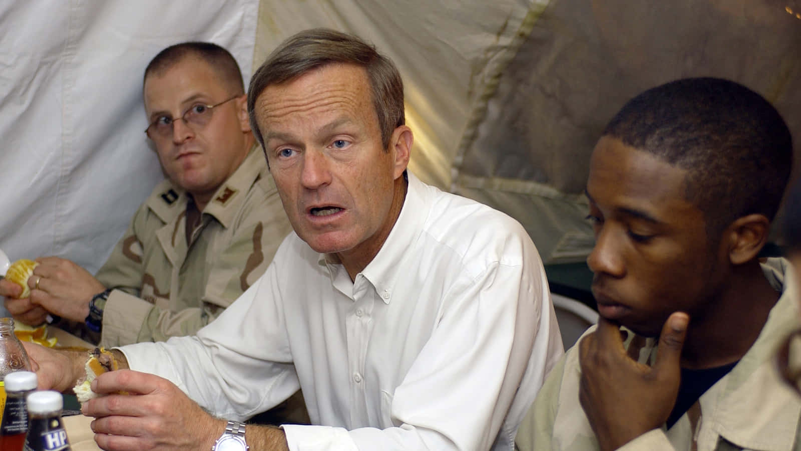 Todd Akin With Soldiers Background