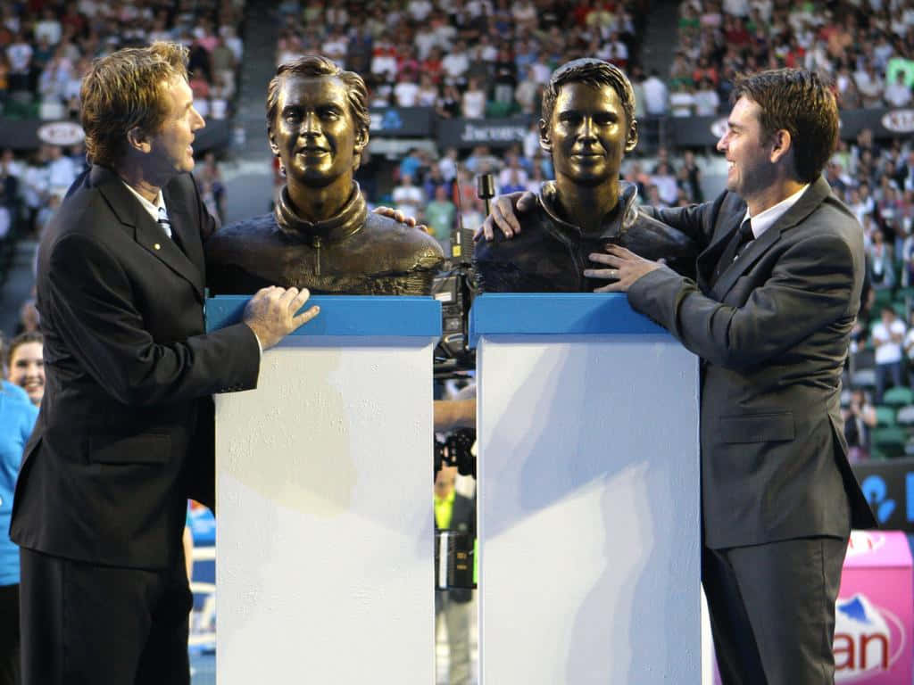 Todd Woodbridge And Mark Woodforde Busts