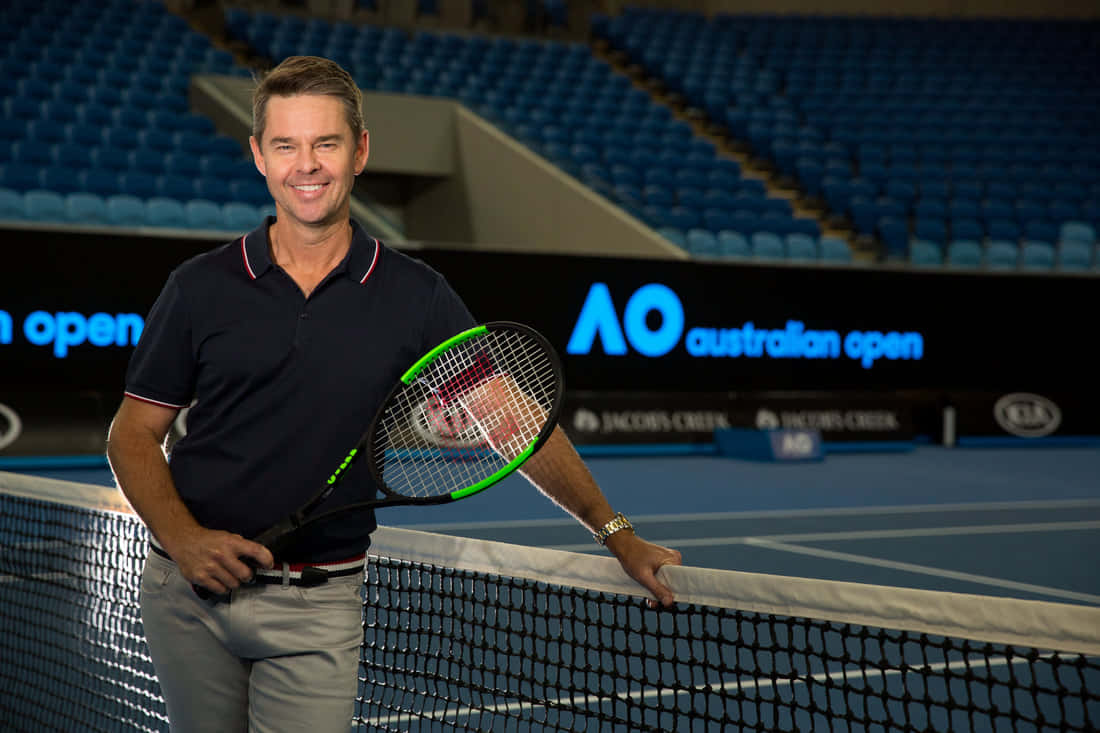 Todd Woodbridge Posed At Australian Open