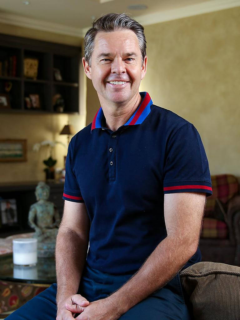 Todd Woodbridge Posing On Couch