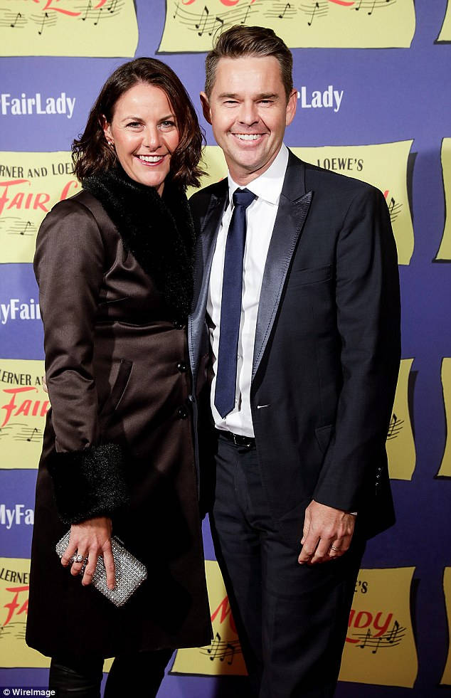 Todd Woodbridge With Wife Background