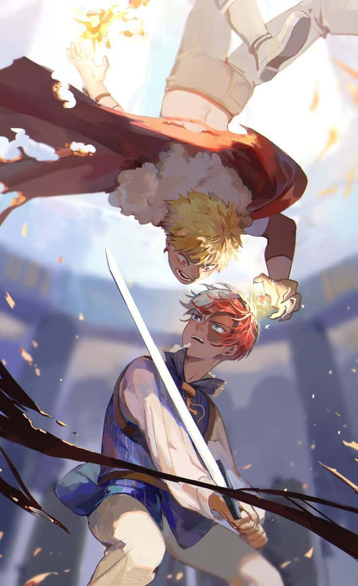 Todobaku My Hero Academia Fighting Background