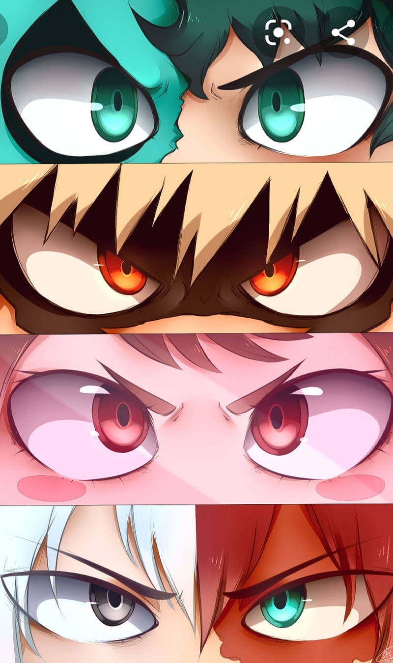 Todobakudeku Eye Colors Background