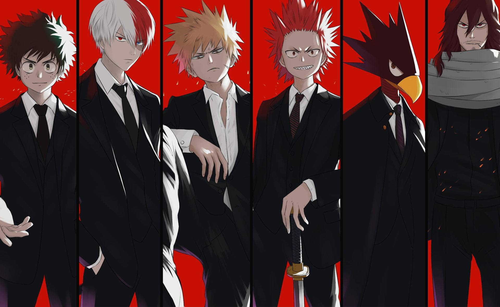 Todobakudeku Formal Black Uniform Background