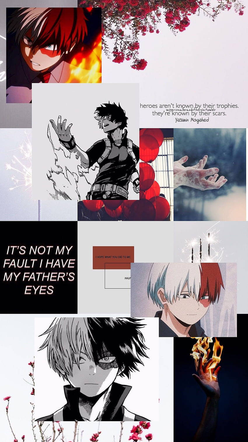 Todoroki Aesthetic My Hero Academia With Quotes