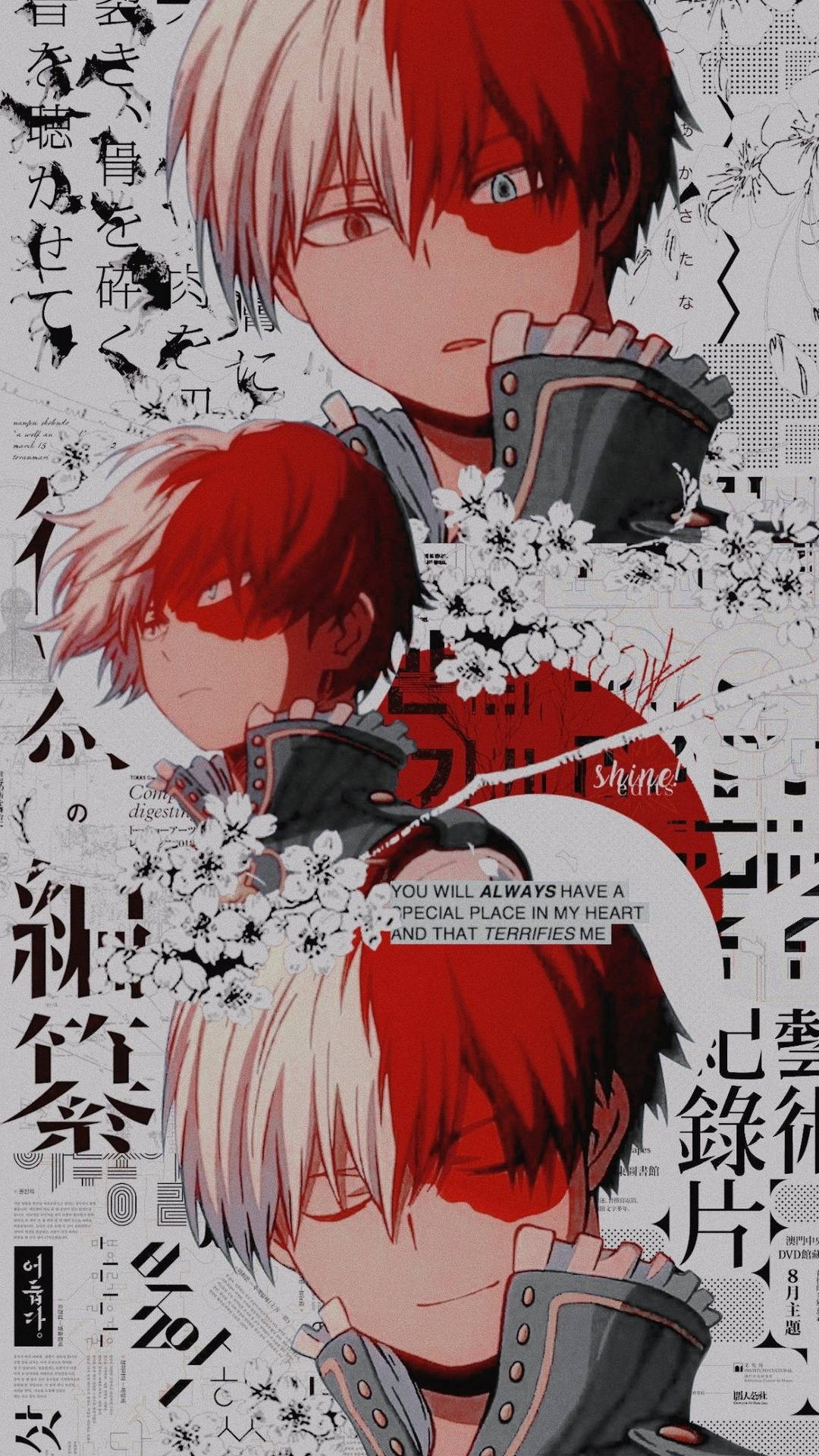 Todoroki Cherry Blossoms Aesthetic My Hero Academia