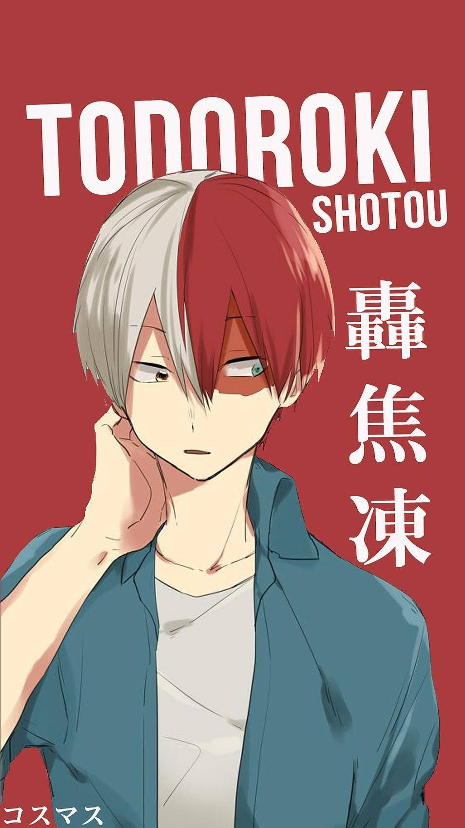 Todoroki Cute Anime Poster Background