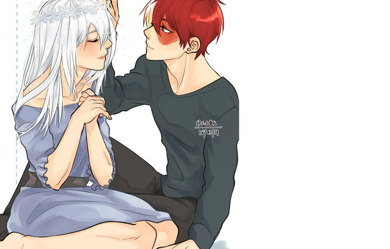 Todoroki Family Mother And Son Background