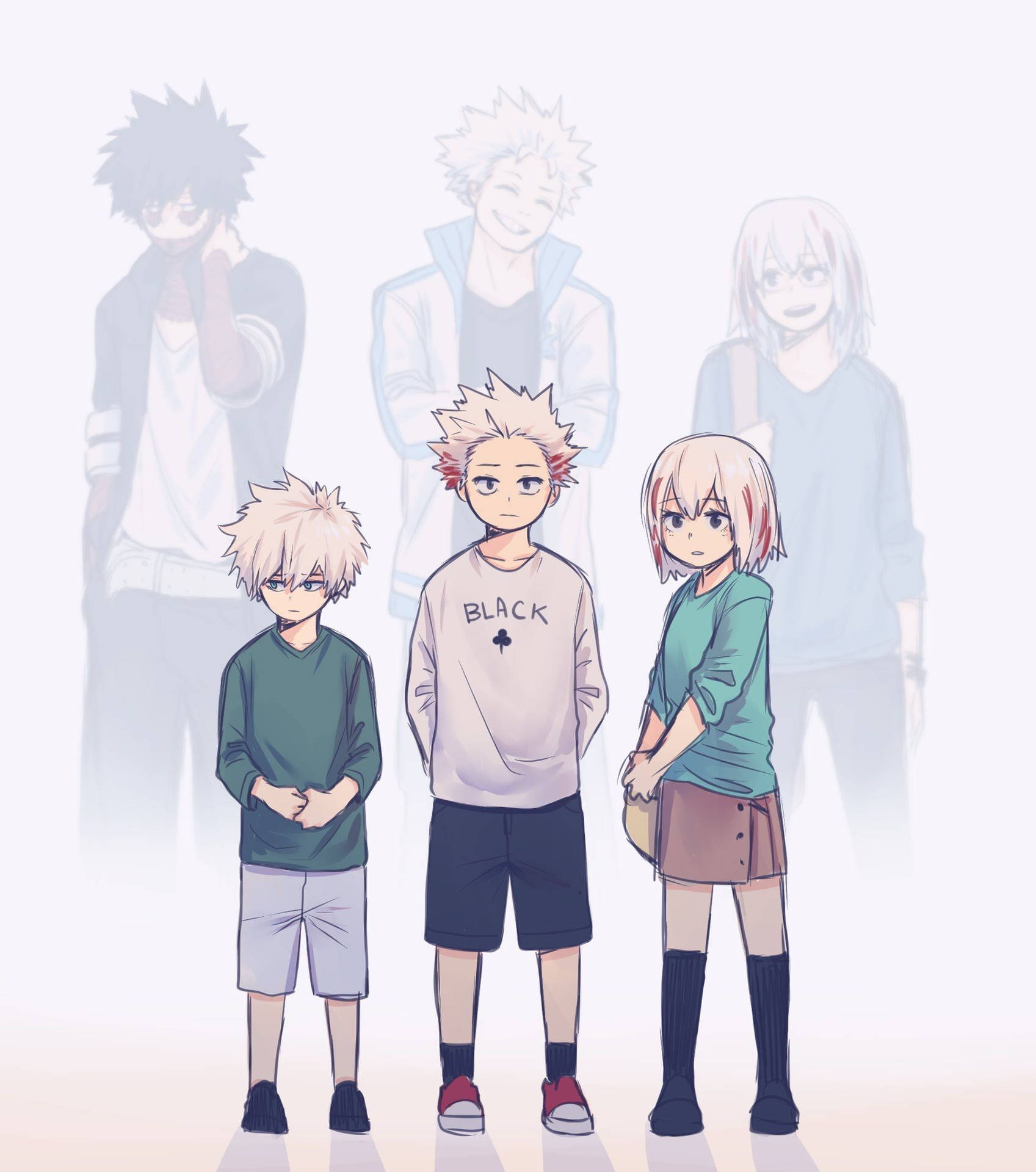 Todoroki Family Three Siblings Background