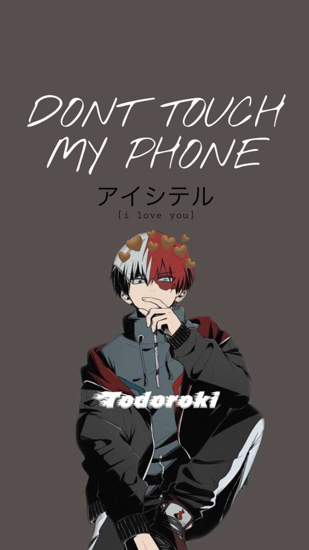 Todoroki Peace Sign Aesthetic My Hero Academia Background