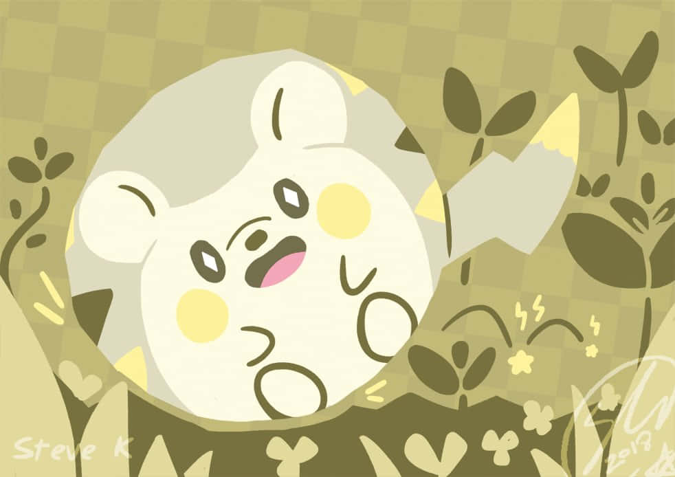 Togedemaru Rolling In A Garden