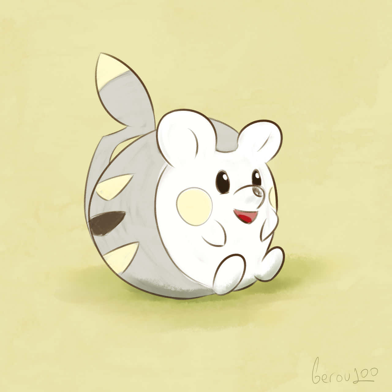Togedemaru Sitting Down