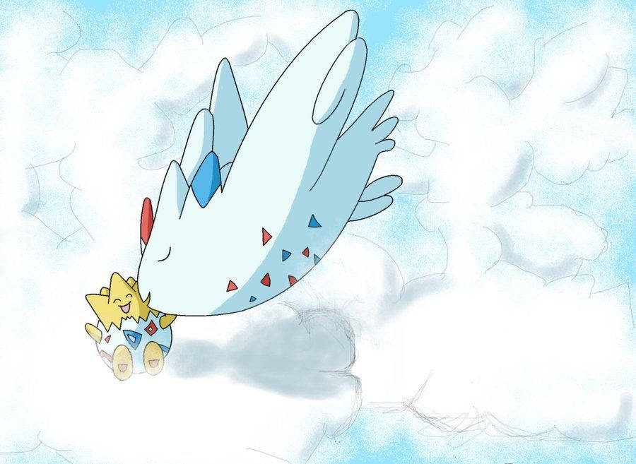 Togekiss Kisses Togepi Background