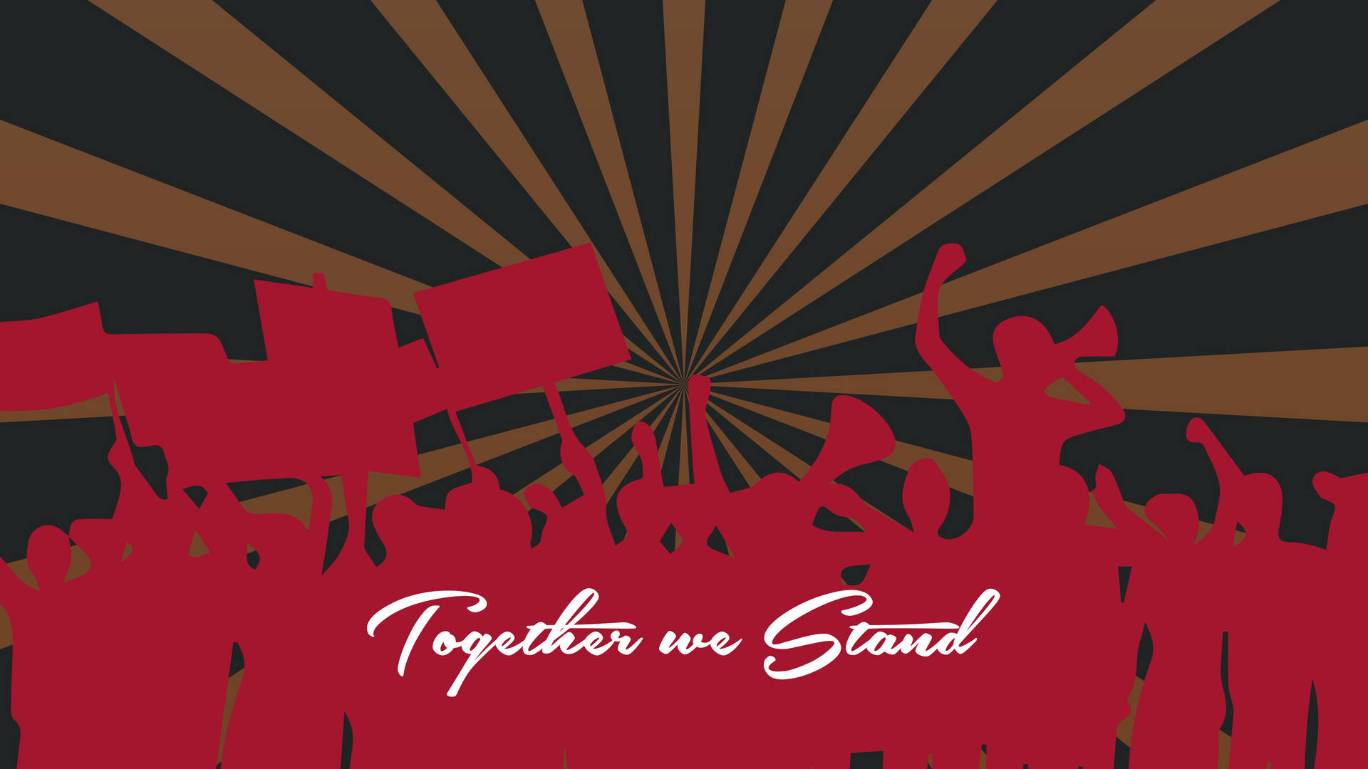Together We Stand On May Day Background