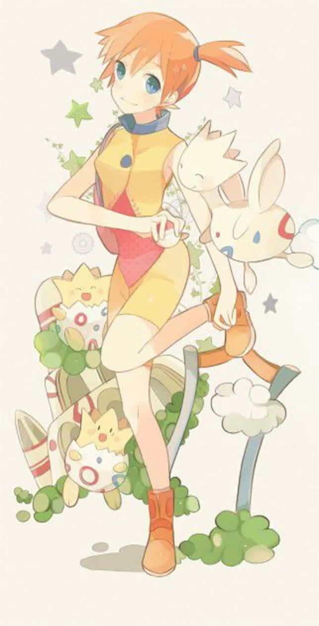 Togetic And Misty Background