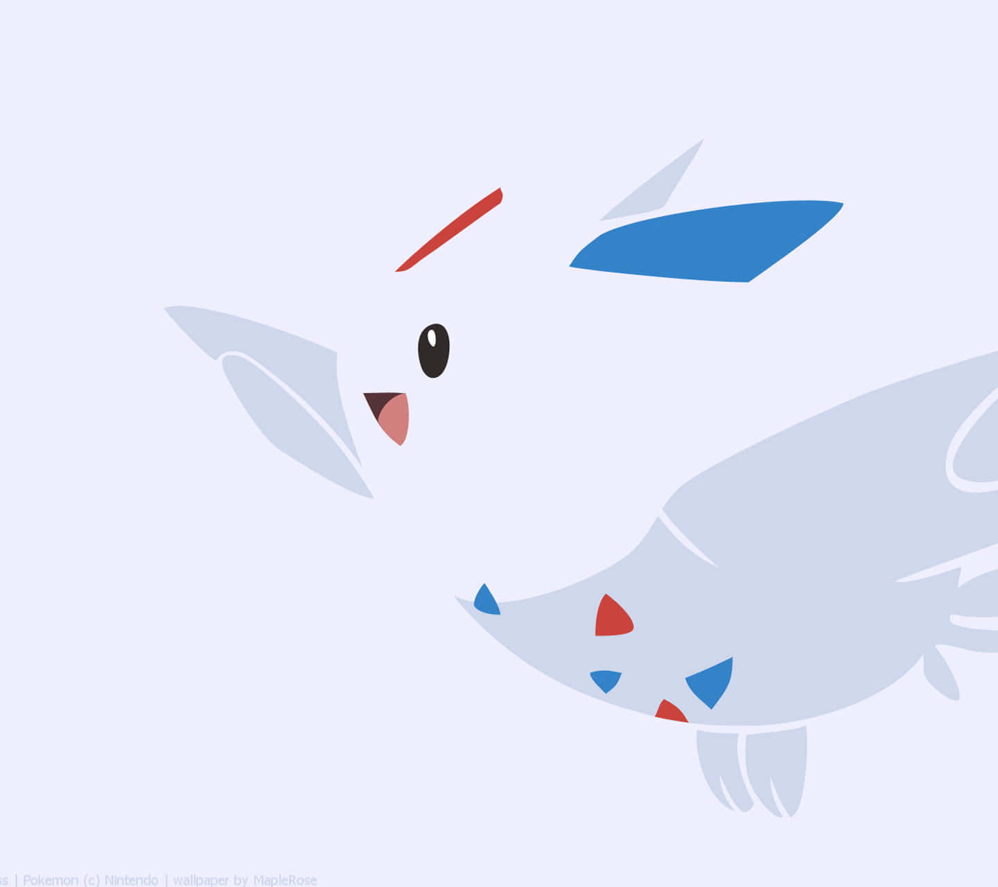 Togetic Flying Minimalist Background