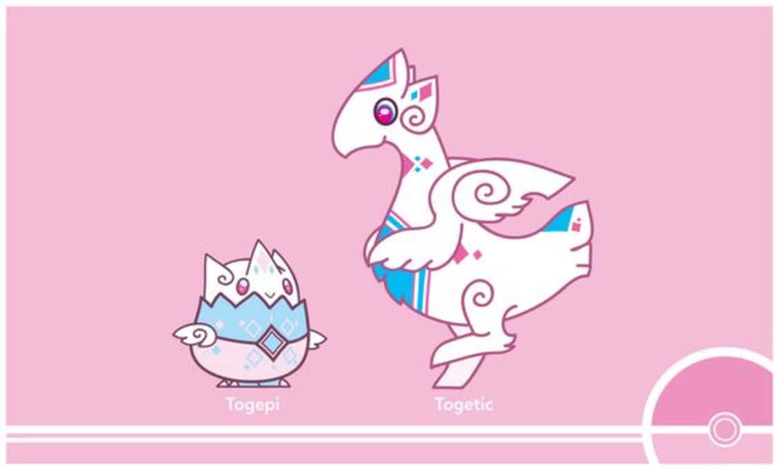 Togetic Pink Background Background