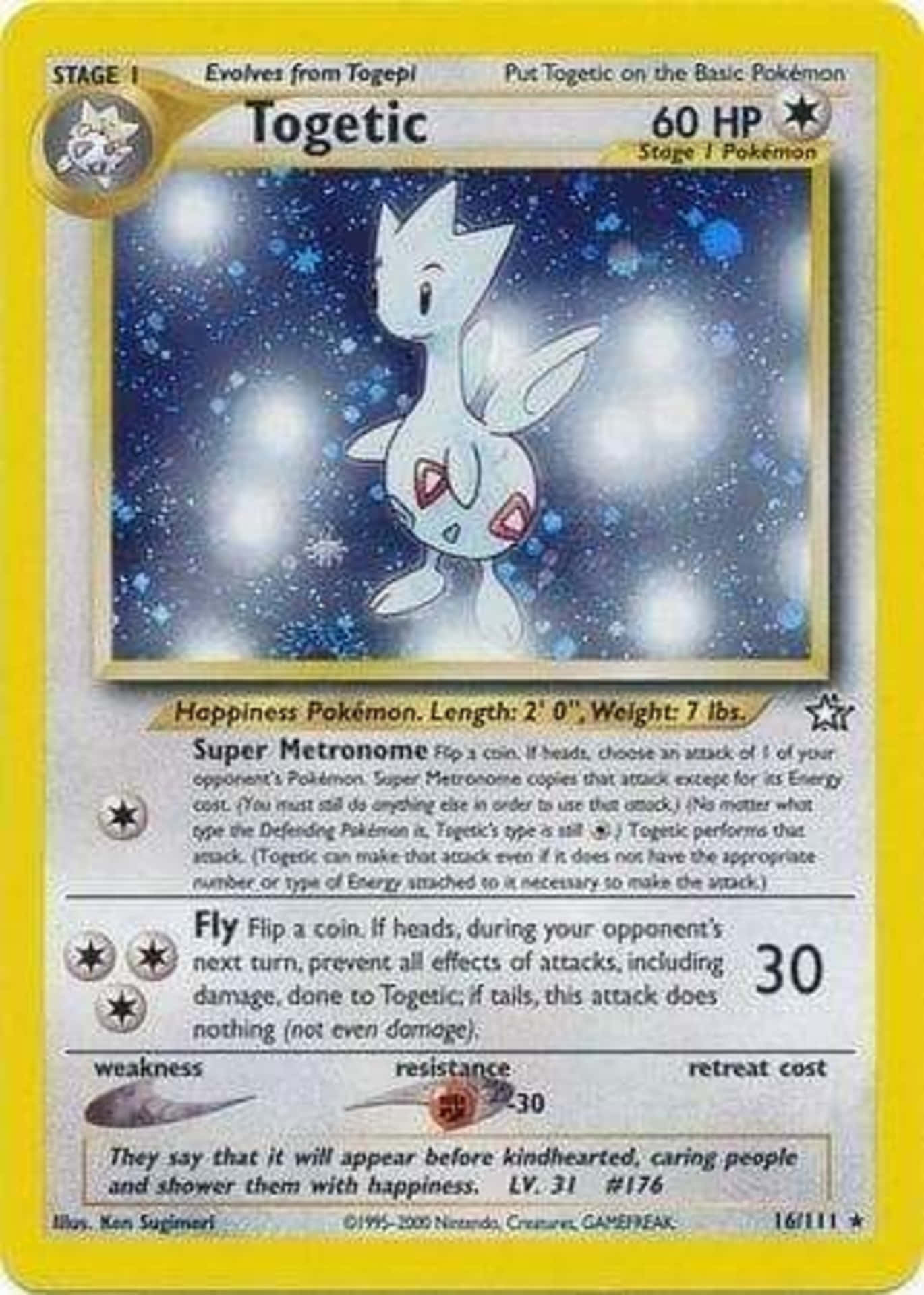 Togetic Pokemon Card Background