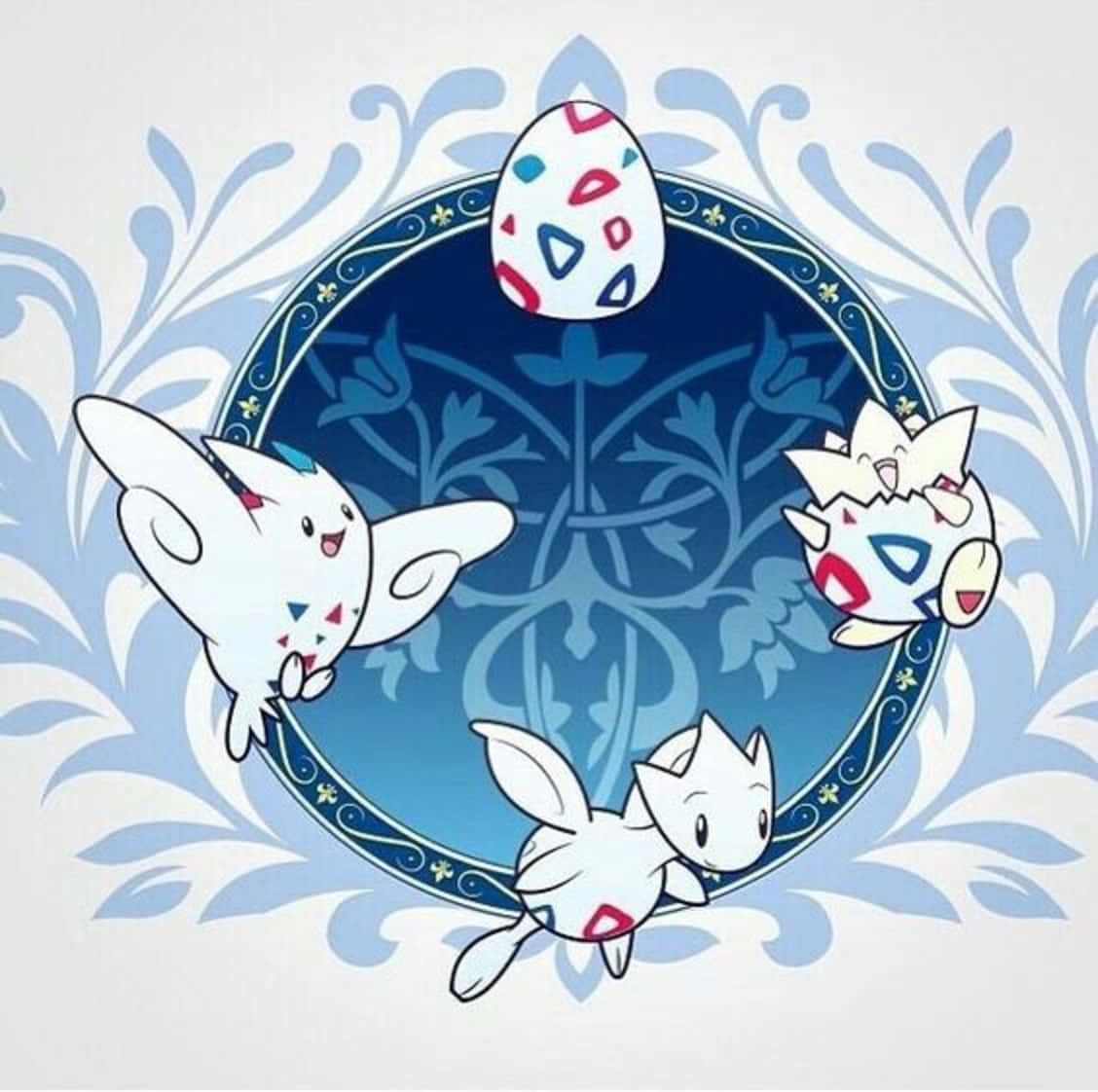 Togetic With Different Skins Background
