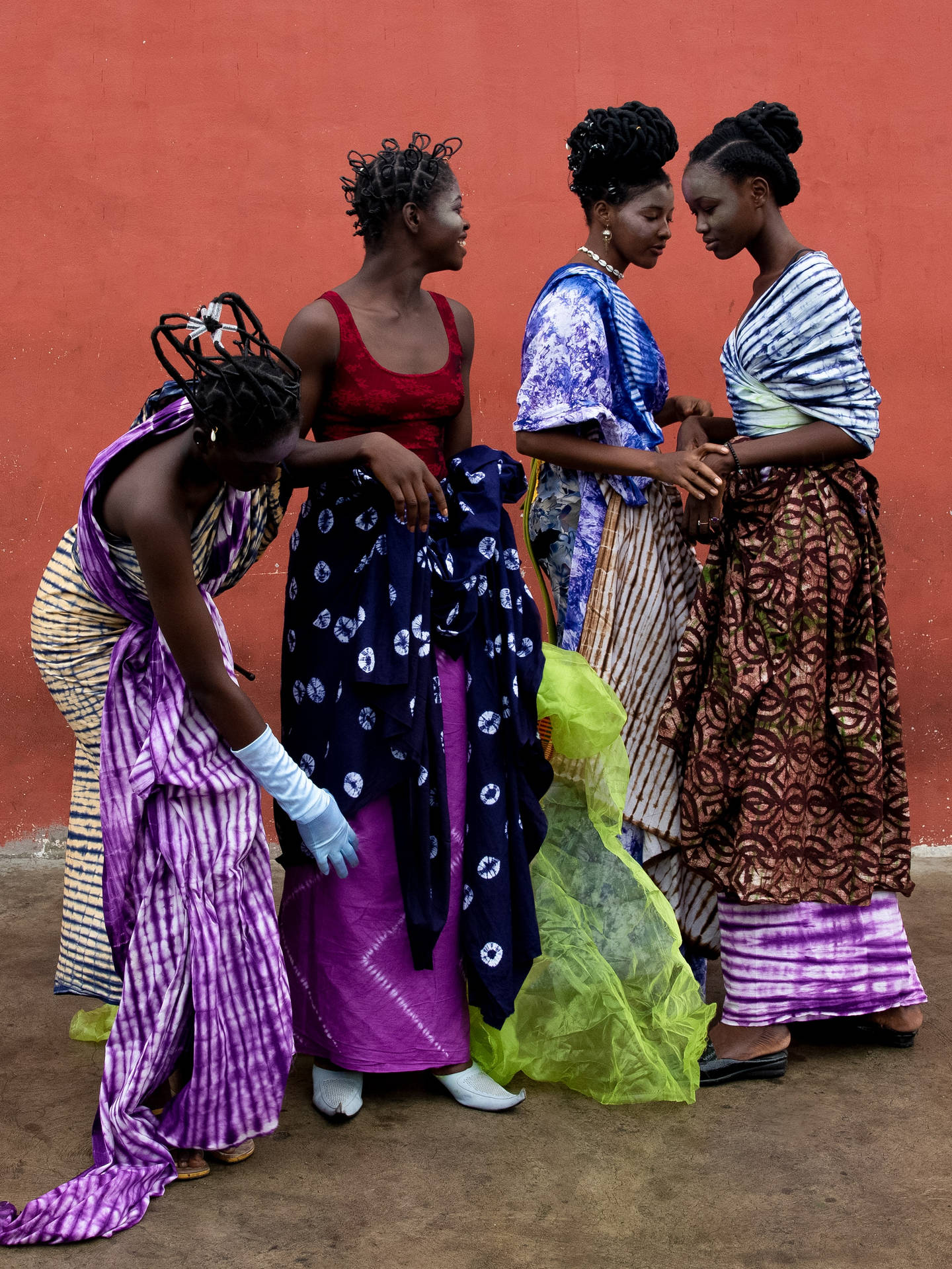 Togo Traditional Clothes Background