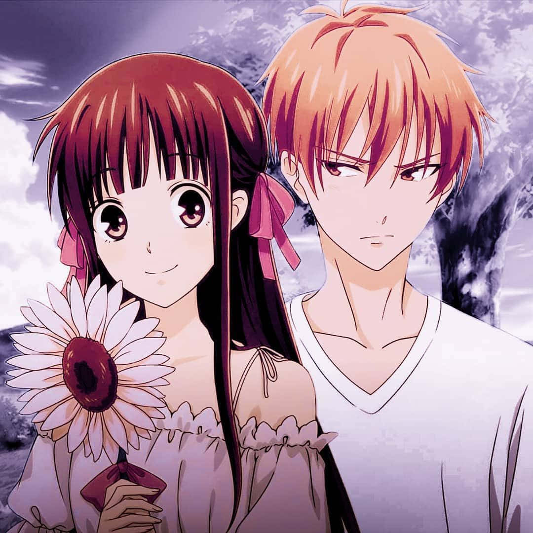 Tohru Honda And Kyo Sohma Fruits Basket Anime Background