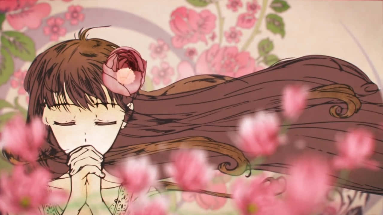Tohru Honda Praying Fruits Basket Anime Background