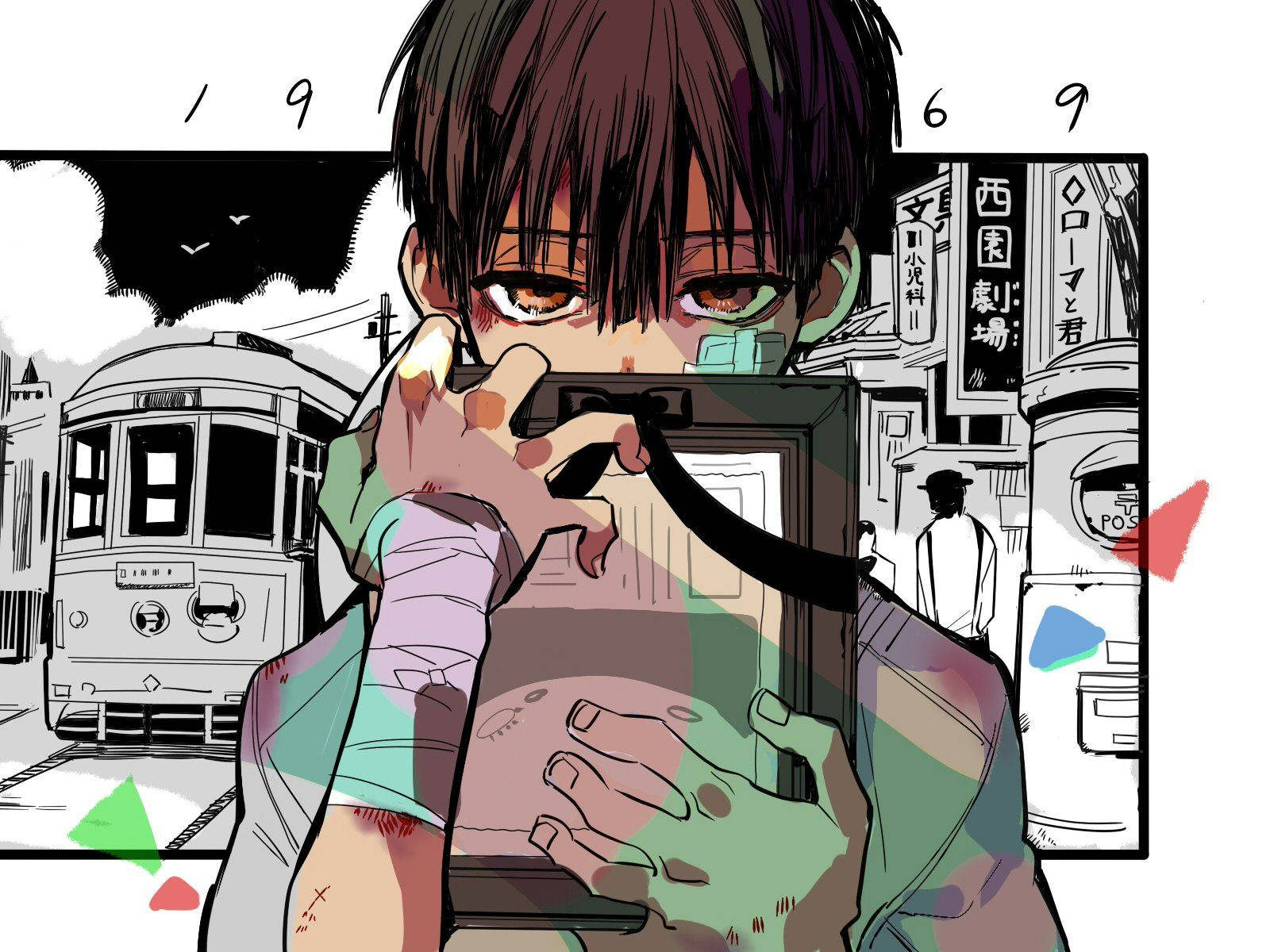 Toilet Bound Hanako Kun Hugging Frame Background