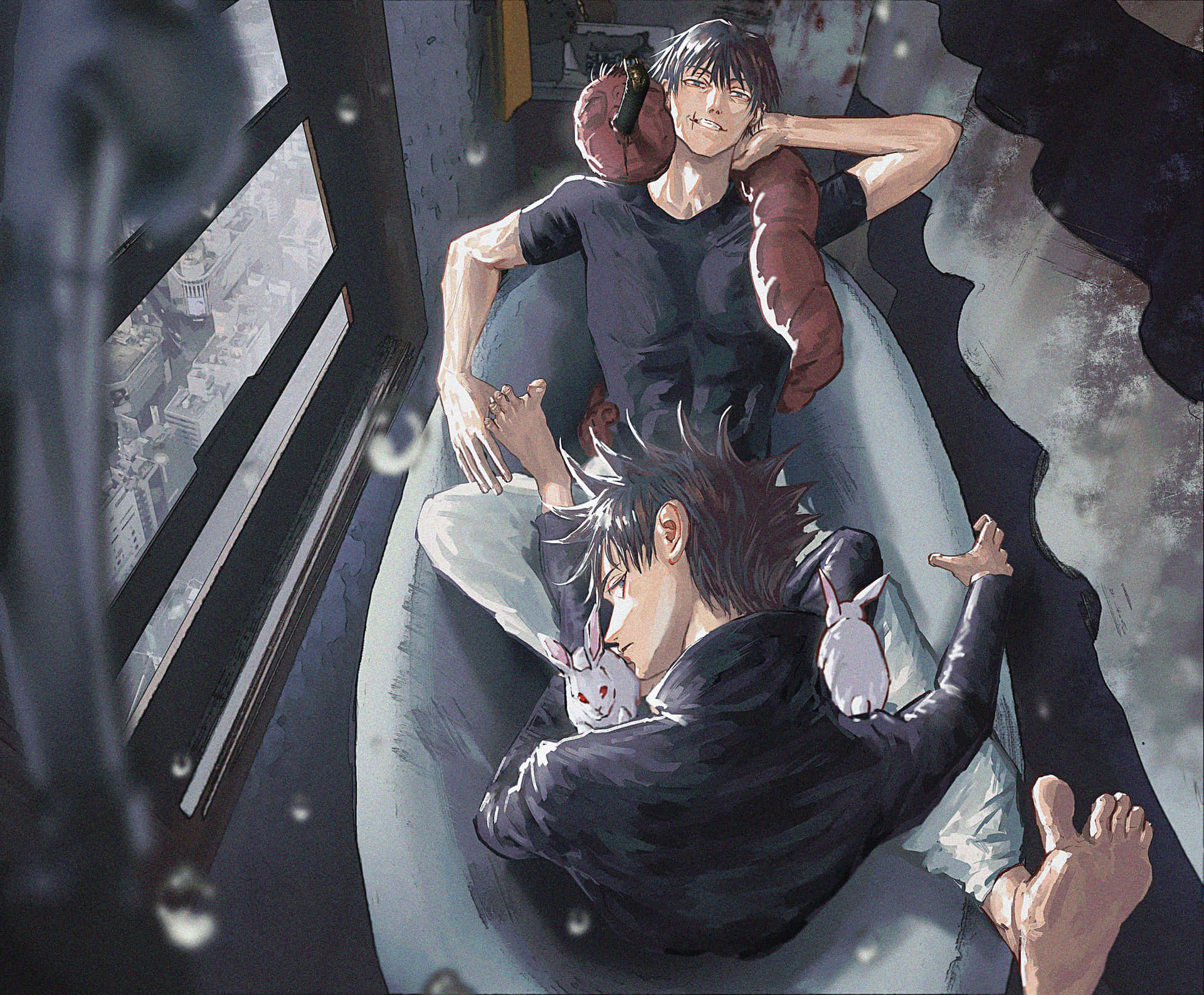 Toji Fushiguro Displaying His Intensity Background