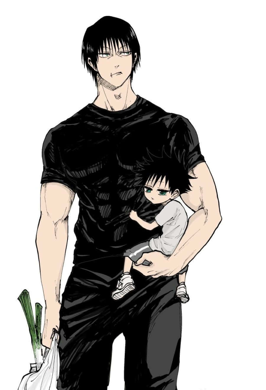 Toji Fushiguro From Jujutsu Kaisen Confidently Posing For A Captivating Portrait Background