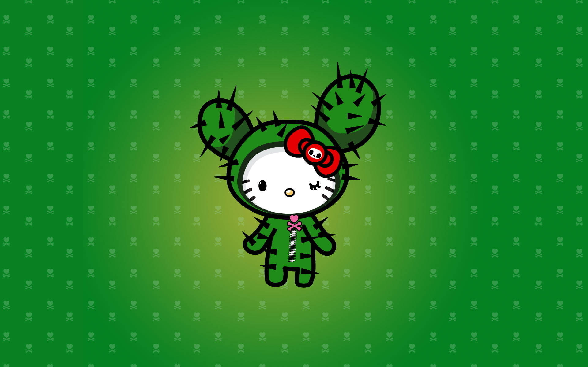 Tokidoki Cactus Hello Kitty Desktop Background