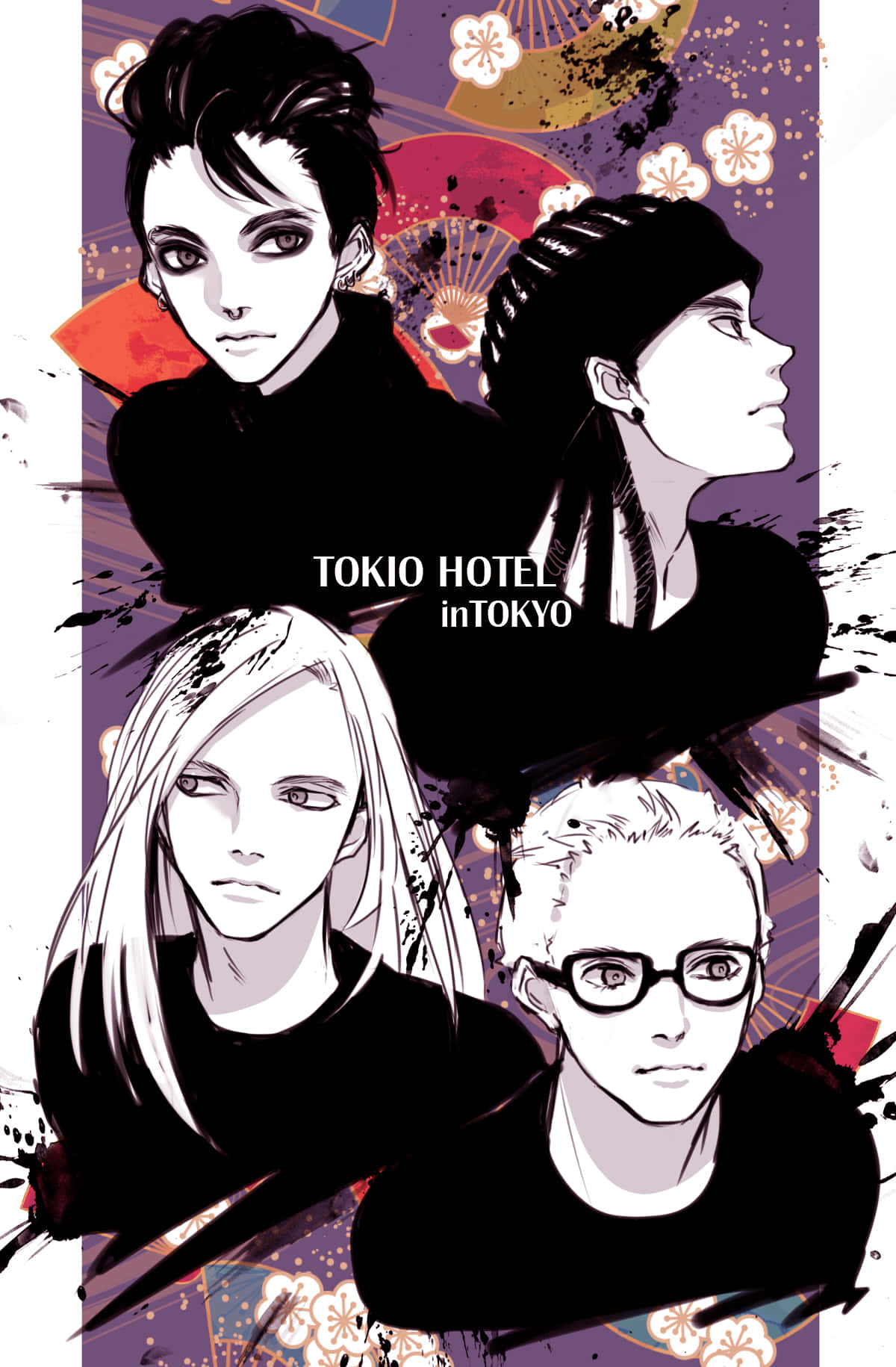 Tokio Hotel Anime Style Artwork