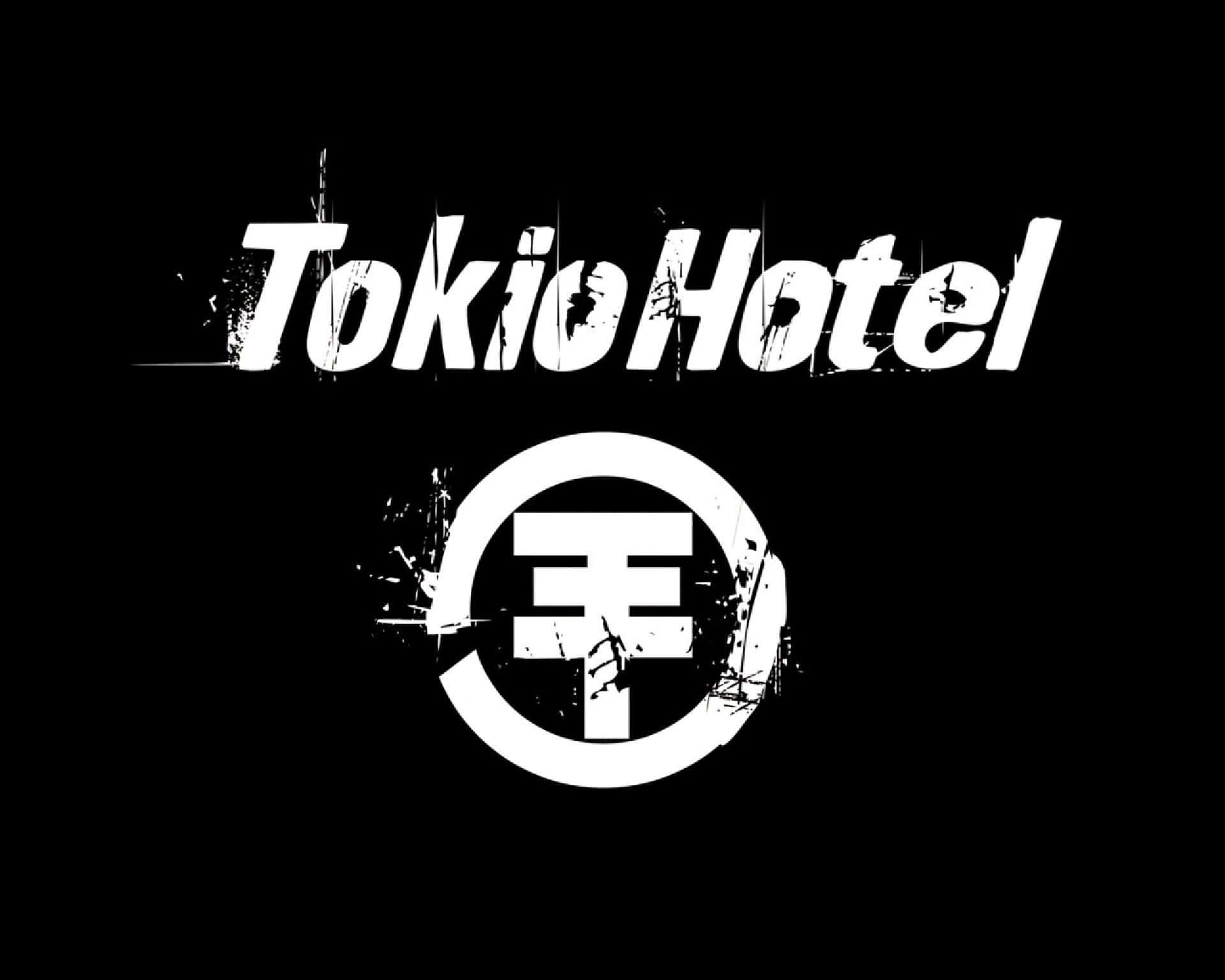 Tokio Hotel_ Band Logo_ Black Background Background