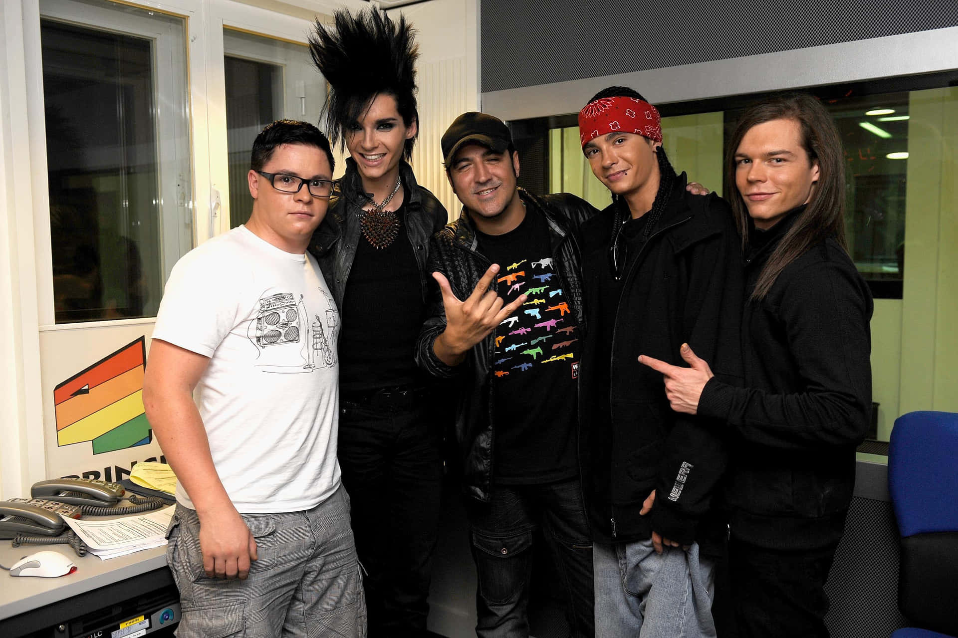 Tokio Hotel Band Members Studio Visit