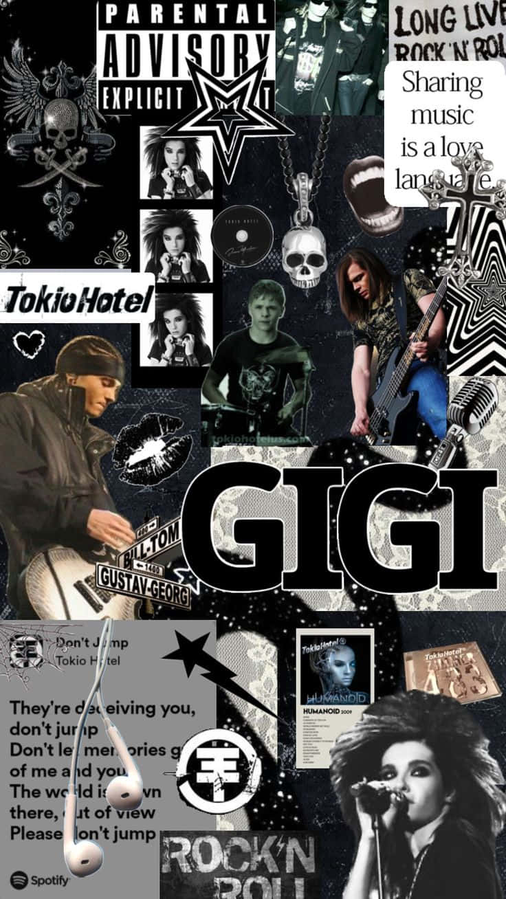 Tokio Hotel Gigi Collage Background