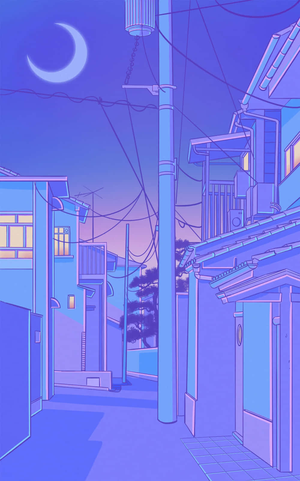 Tokyo Anime Purple Village Night