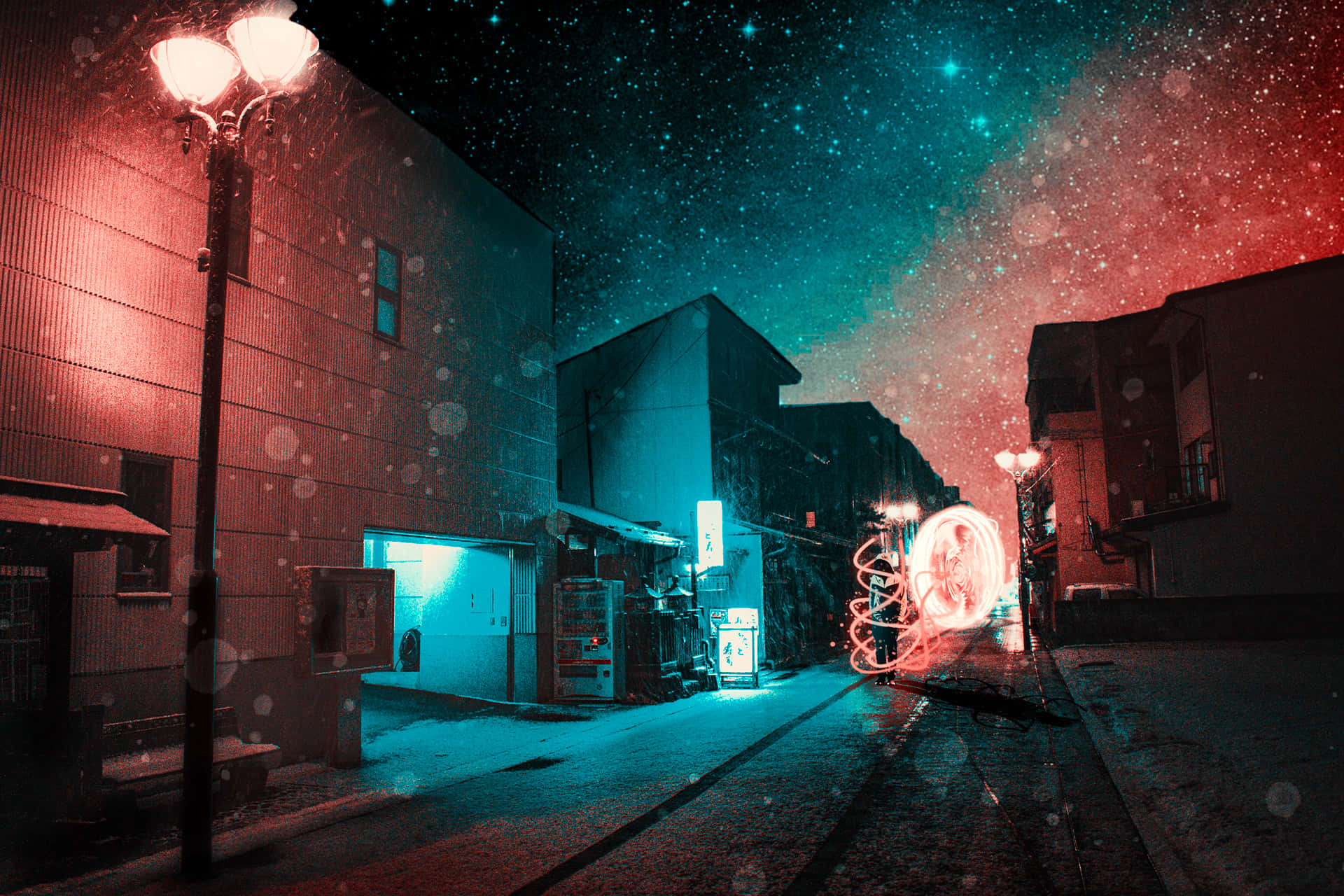 Tokyo At Night. Colorful City Lights Create A Mesmerising Skyline In Japan's Capital. Background