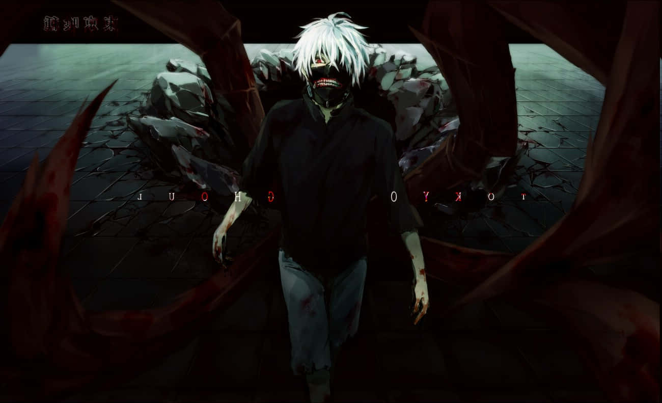 Tokyo Ghoul Anime Ken Kaneki Centipede Form Background