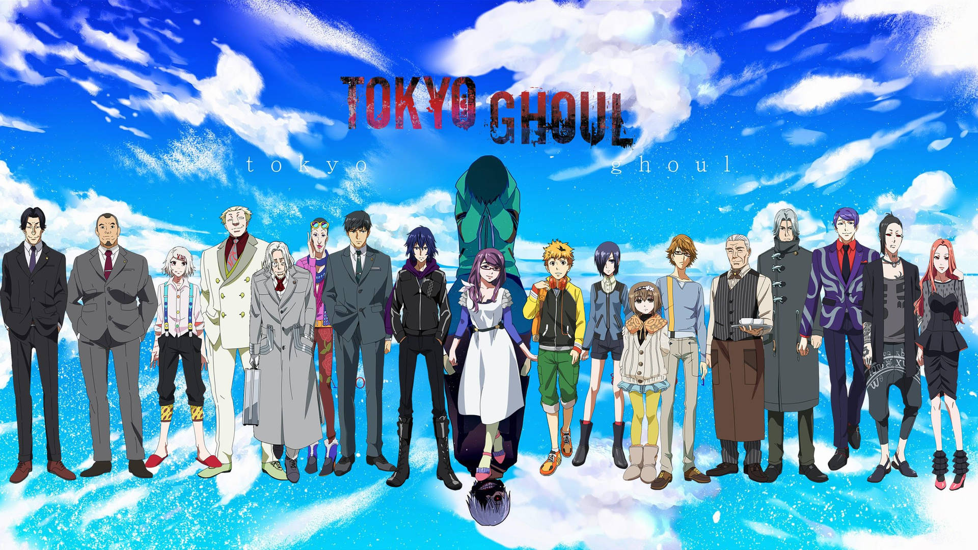 Tokyo Ghoul Characters Blue Sky Poster