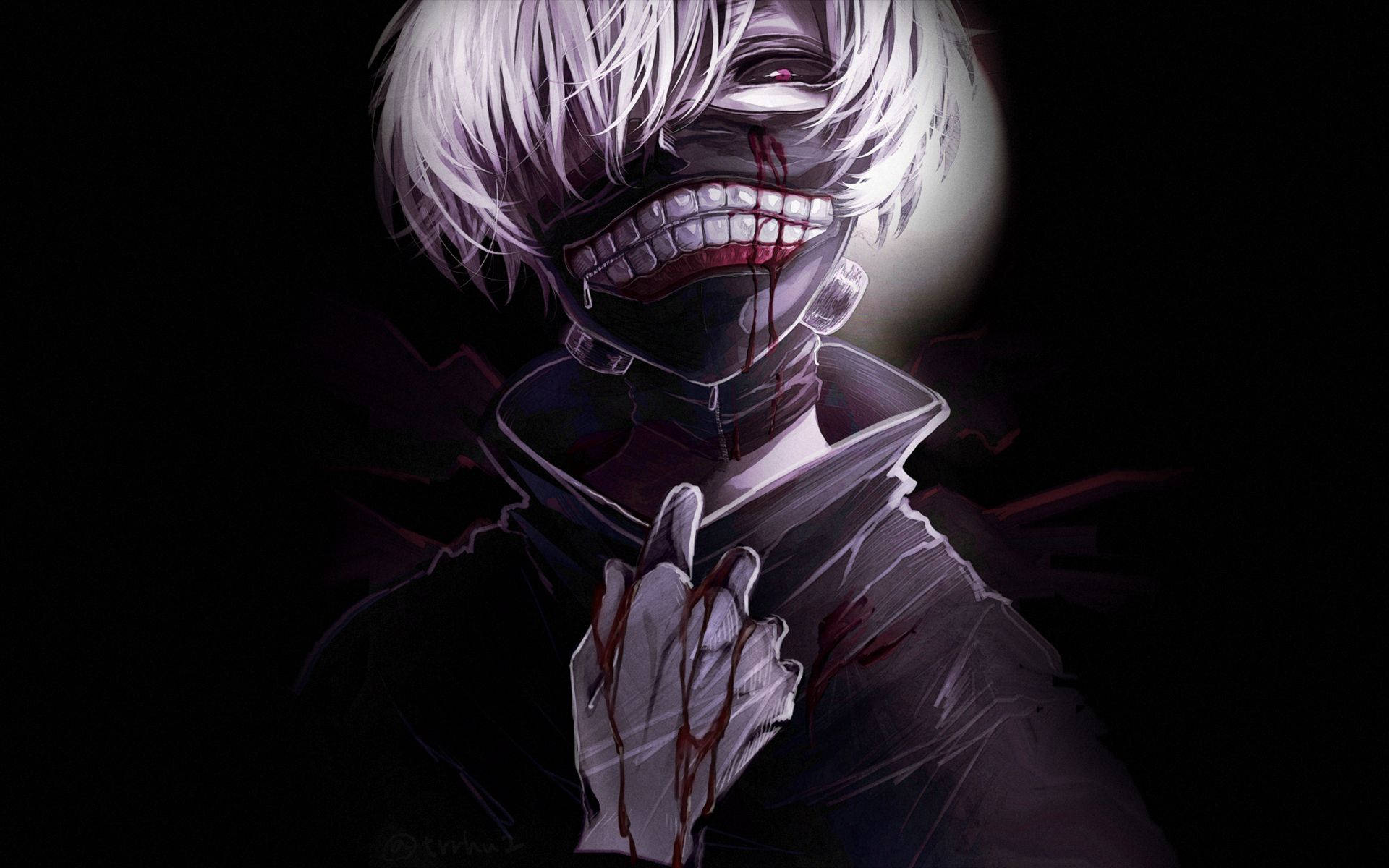 Tokyo Ghoul Characters Ken's Mask Blood