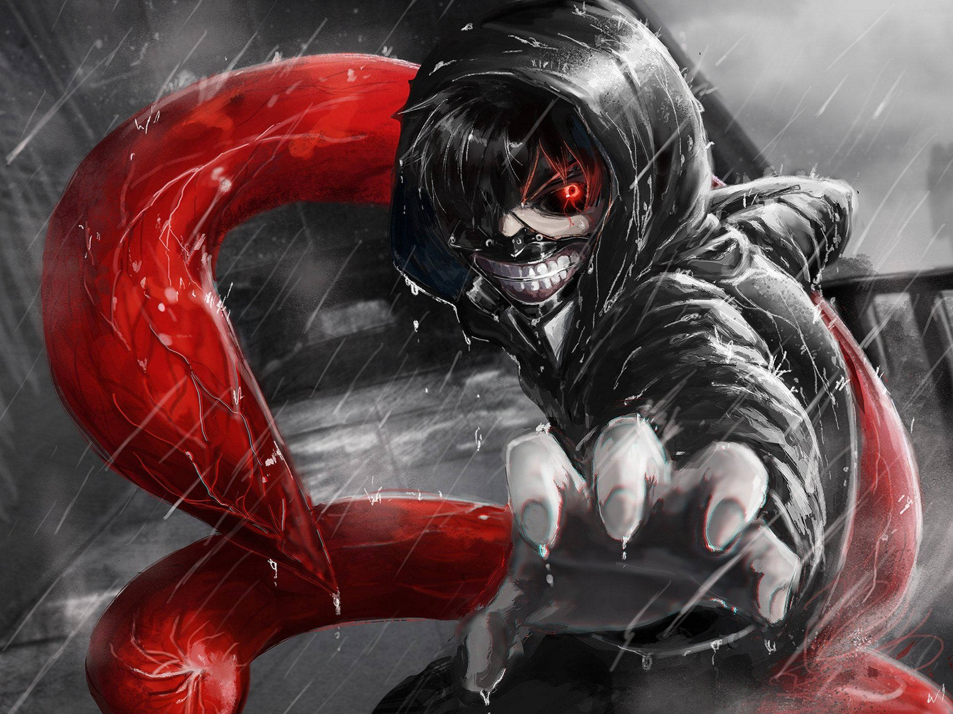 Tokyo Ghoul Characters Ken's Red Tentacles Background