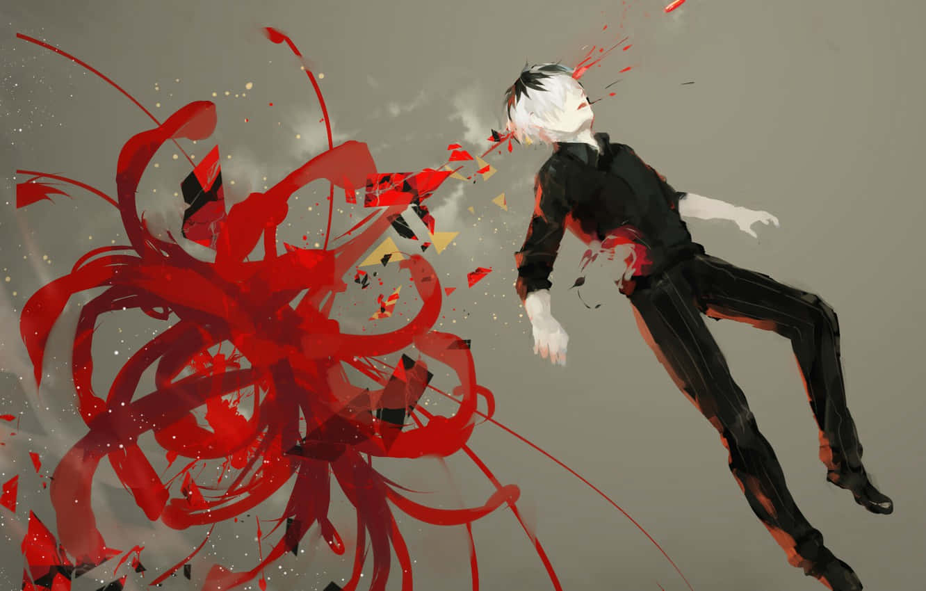 Tokyo Ghoul Flower With Wounded Man
