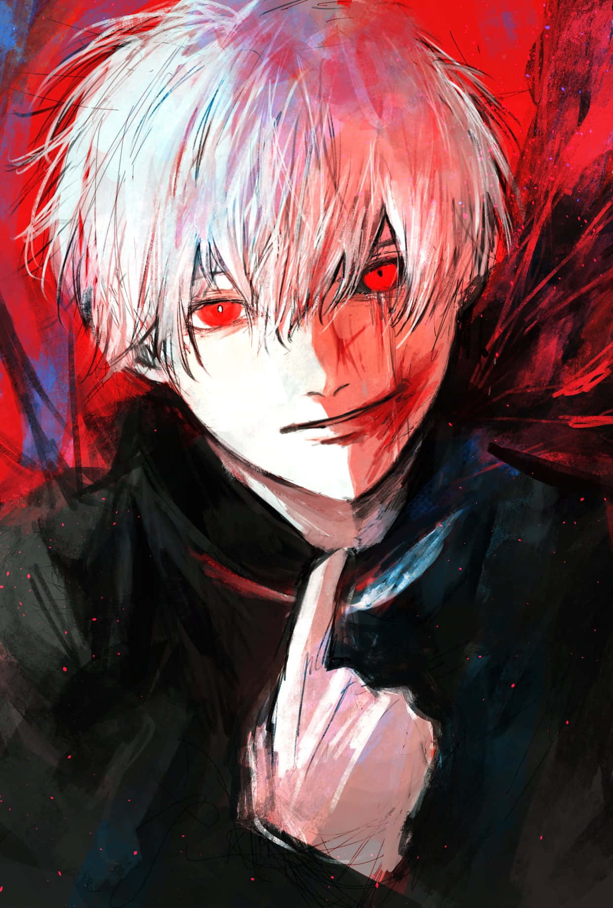 Tokyo Ghoul Pfp Kaneki Smiling Background