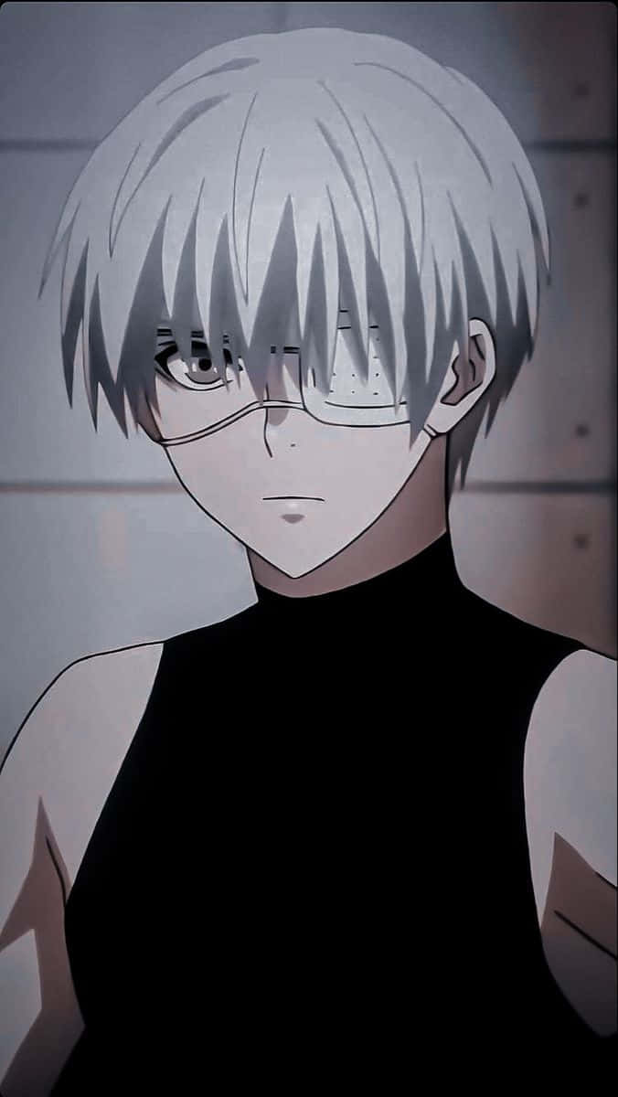 Tokyo Ghoul Pfp Kaneki With Eyepatch Background