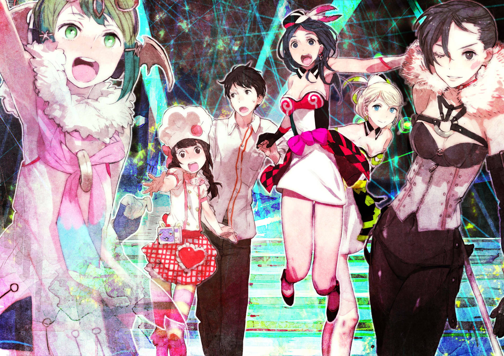 Tokyo Mirage Sessions Cute Female Characters Background