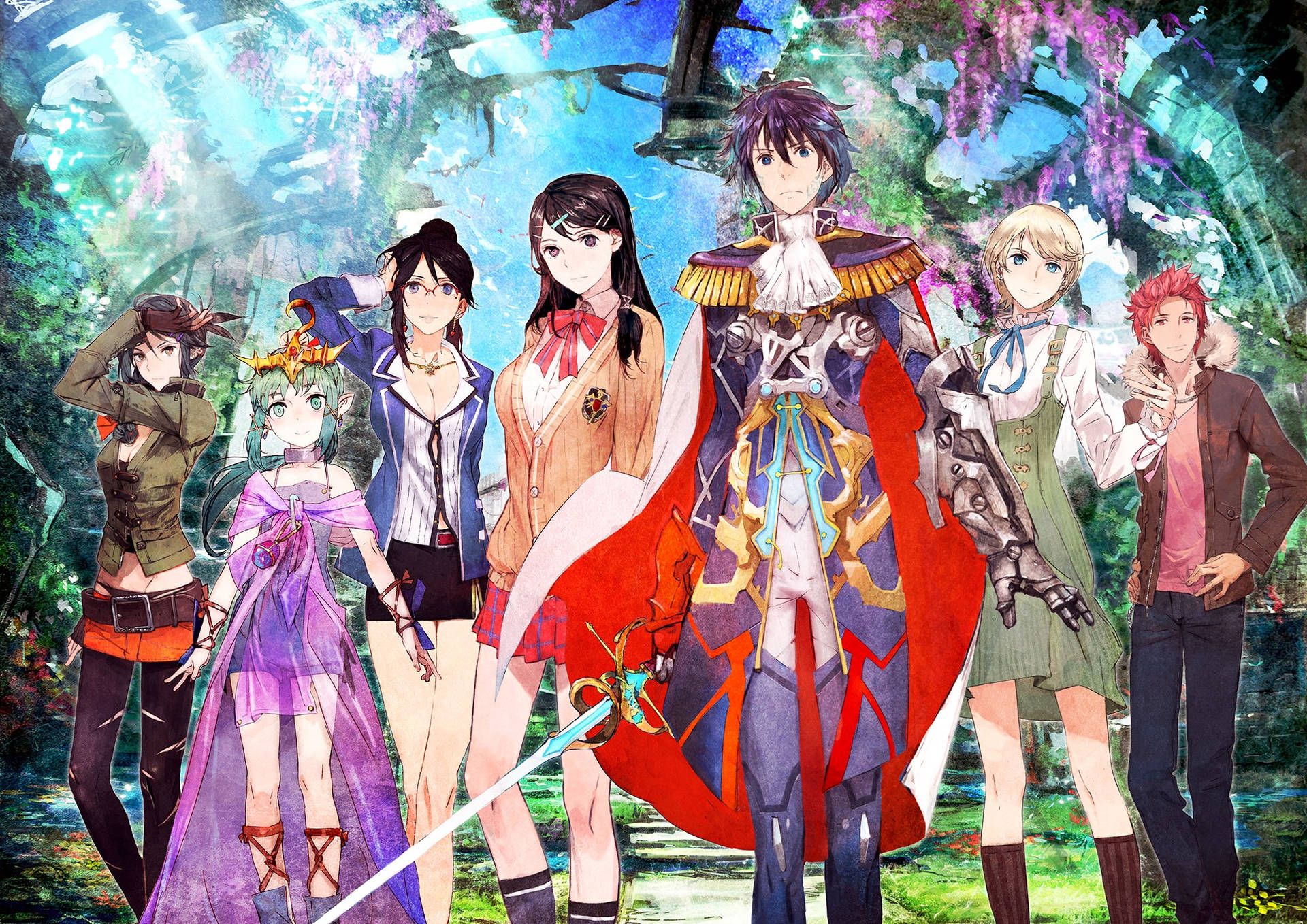 Tokyo Mirage Sessions With Itsuki Taking Center Stage Background