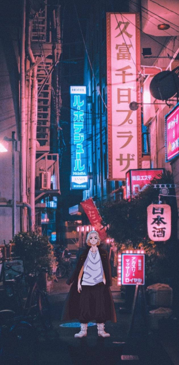 Tokyo Revengers: Mikey In Tokyo Background